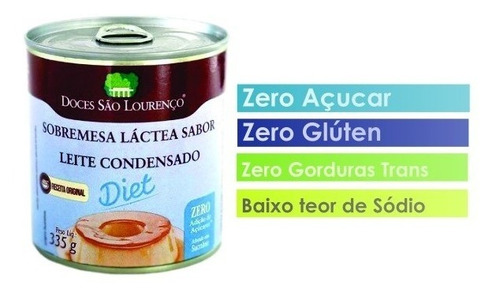 Imagem 4 de 4 de Kit 12 Leite Condensado Diet São Lourenço 335g