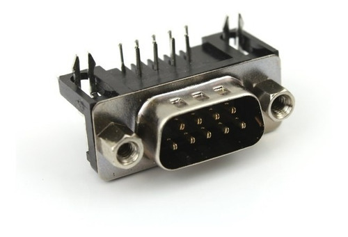 30 Pzs Conector Db9 Macho Para Pcb Angulo Recto