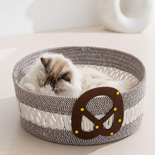 Cesta De Gato Tejido De Cuerda Cesta De Gato Accesorios Para
