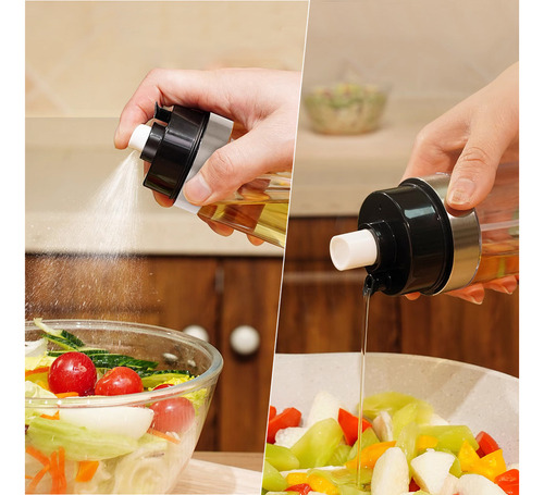 - Dispensador Y Rociador De Aceite 2 En 1 De 150 Ml,