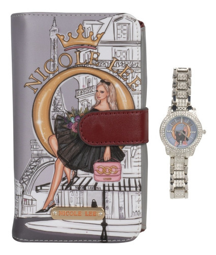 Set 2 Piezas Nicole Lee Portacelular Y Reloj Ss23 Color Dreaming The City