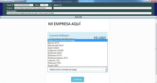 Boton Pago Cobra On Line En Criptomonedas Bitcoin