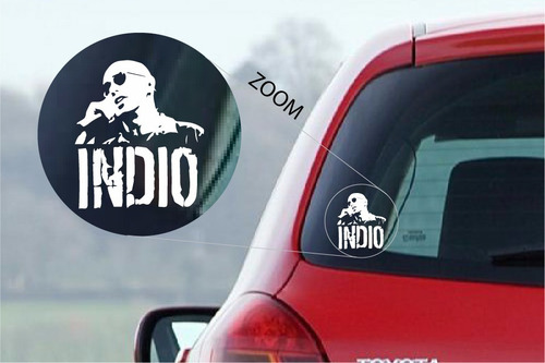 Indio Solari Figura Logo Calco  Sticker Vinilo Decoración