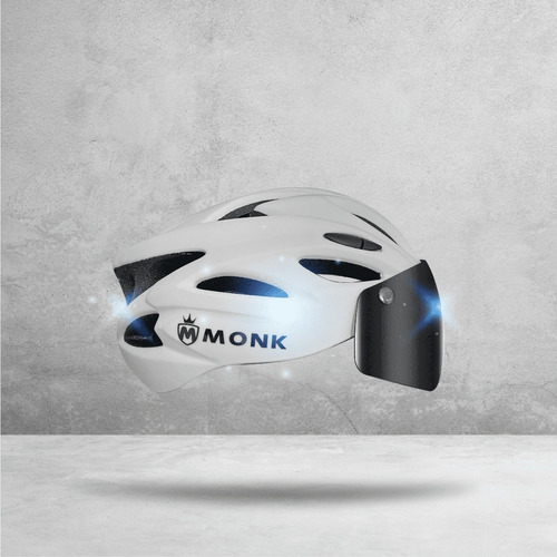 Imagen 5 de 6 de Casco Para Bicicleta Ciclismo Mtb Monk Led