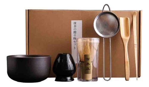 Tazón De Té Japonés Matcha Bather Con Té De Bambú