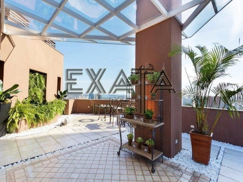 Imagem 10 de 30 de Cobertura À Venda No Panamby, Sem Uso, Reformada, Acabamento De Primeira, Vista Cinematográfica, Para O Parque Burle Marx E Toda S P, 5 Suítes Sendo - Cb00047 - 68420985