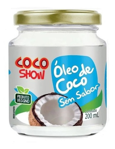 Óleo De Coco Sem Sabor 200ml - Coco Show