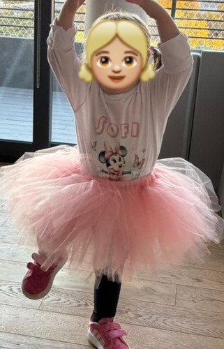 Conjunto Tutu Y Remera Minnie Cumpleaños Infantil Rosa 2