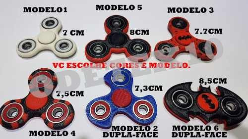 Imagem 3 de 6 de Fidget Hand Spinner Varias Cores Dupla Face Anti Stre Abec15