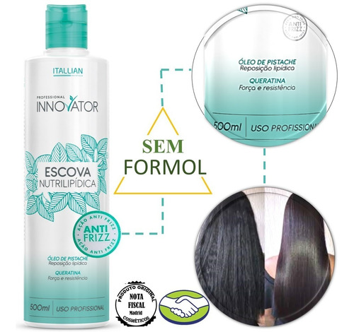 Itallian Hair Tech System Innovator Escova Nutri Lipídica