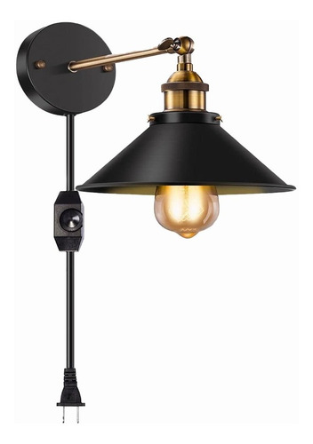 Lámpara De Pared Interior Retro Industrial E26, 1 Unidad