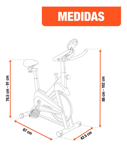 Bicicleta Spinning Estatica Para Ejercicio Altera Indoor Gym