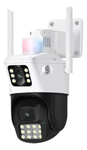 Camara De Seguridad Wifi Domo Exterior Doble Lente 4 Mp Ptz