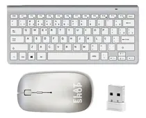 Comprar Combo Teclado E Mouse Wireless 2.4ghz Sem Fio 1600dpi Flatshop Tm22 Compatível Pc Computador Notebook Windows Mac