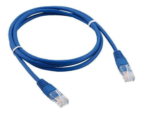 Cabo De Rede Cat6 Patch Cord Cable 2 Metros Mymax Azul