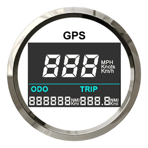 Mini Velocímetro Digital Gps De 52mm, Medidor De Velocidad