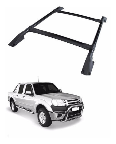 Bagageiro Rack Teto Ranger 1998 A 2012 Preto