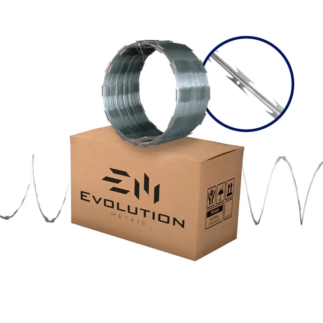 Cerca Concertina Simples 30cm 5m - Evolution Metais