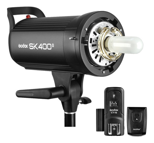 Flash Estúdio Godox Sk400 Ii + Rádio Camera Canon Nikon Sony