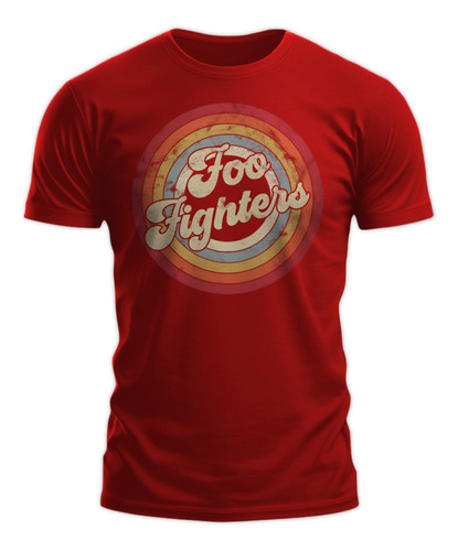 Polera Gustore De Foo Fiighters Retro