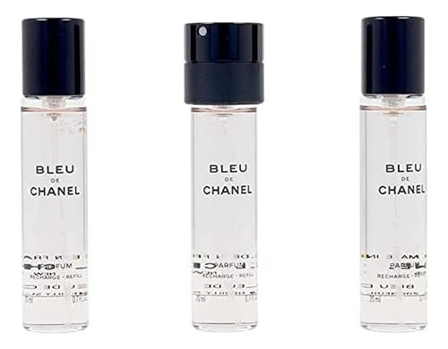 Chanel Bleu Eau De Parfum Twist & Spray 3 Recambios X 20ml