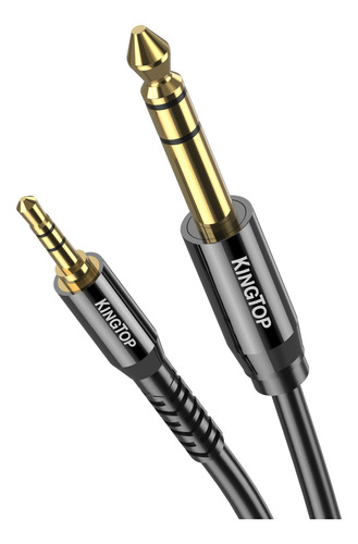 Kingtop Cable De Audio De 1/4 A 1/8, Trs Estéreo De 0.138 .