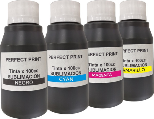 Tinta Sublimacion 4 Colores 100cc X Color Para Epson Brother