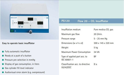 Insuflador De Co2 Bbraun (aesculap) Flow 20