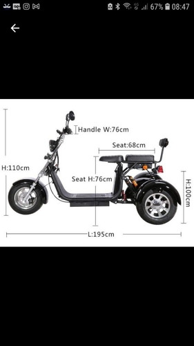 Imagem 5 de 19 de Triciclo Elétrico 2000w E 1500w Bateria De Litio 20 Ah E 12