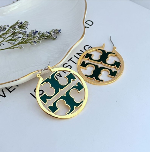 Aretes Tory Burch Arracadas Logo Clásico