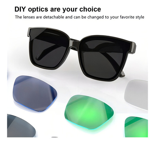 Gafas De Música Con Auriculares Bluetooth Inteligentes
