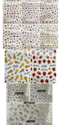 Calcomanias Para Uñas Luminosas Coloridas Colorf