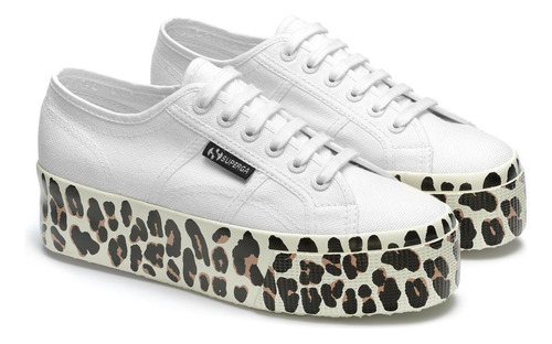 Zapatilla 2790 Light Leopard Foxing Prin Aae-white Avorio