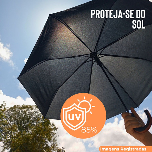 Sanimports Guarda Chuva Reforçado Automático Grande Cabe Bolsa Mochila Resistente Proteção Solar