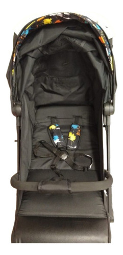 Cochecito De Bebé Ryder De Lujo Piedi Negro Color Negro Con Colores