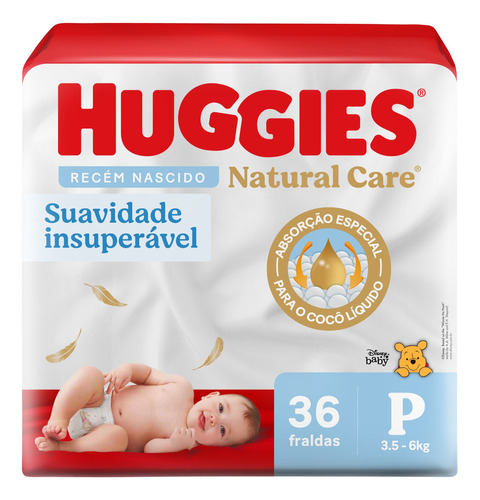 Fralda Natural Care Tamanho P 36 Unidades Huggies