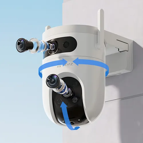 Cámara Seguridad Wifi H9c Doble Lente 3mp Exterior Ezviz Blanco