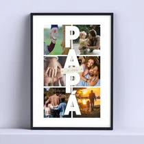 Comprar Cuadro Personalizado Papá Padre Familia Regalo 30x40 Cm