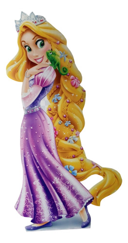 Rapunzel Y Pascal - Figura Para Decoracion En Coroplast