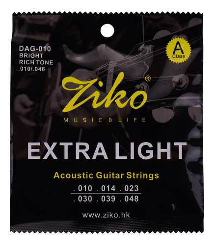 String Wire Extra Daily Practice Dag-010. Guitarra Ziko Folk
