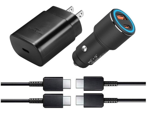 Kit De Cargador Súper Rápido Samsung De 25 W, Cargador Usb C