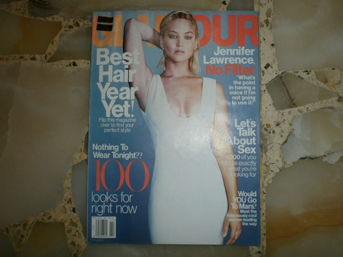 Revista Glamour February 2016 Jennifer Lawrence Vogue Elle
