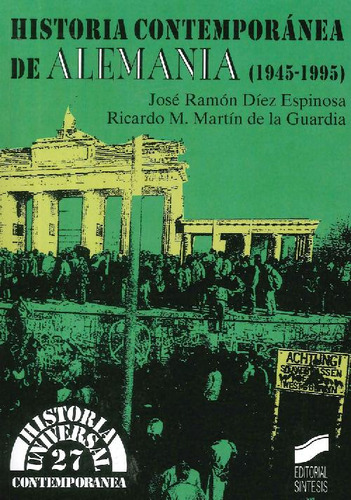 Libro Historia Contemporánea De Alemania ( 1945-1995 ) De Ri
