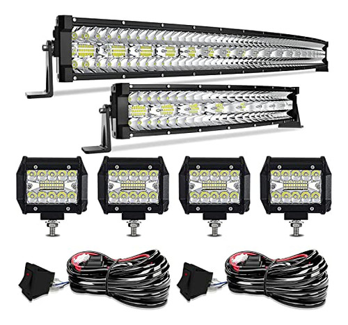 Editop - Kit De Barra De Luz Led, 42 Pulgadas, 900 W + 22 Pu