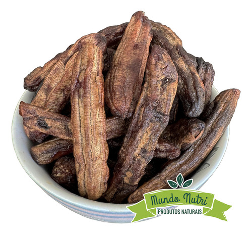 1kg Banana Passa Sem Açúcar 100% Natural Mundo Nutri
