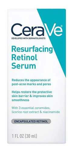 Suero Cerave De Retinol Rejuvenecedor Combate Marcas De Acné