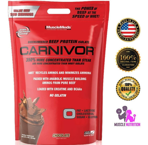 Carnivor Isolate 7.5  Lb Proteina Isolatada Regist Sanitario