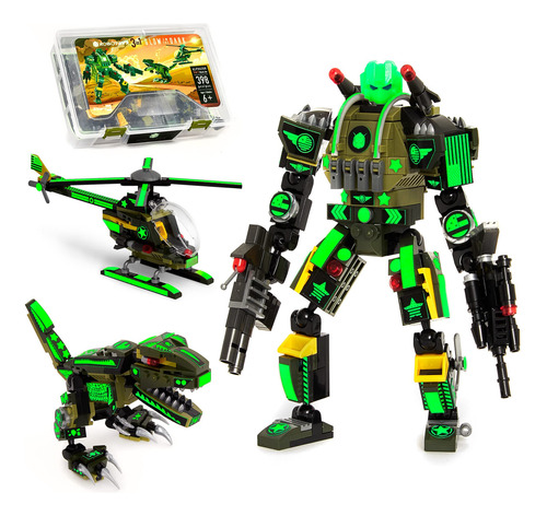 Robot Jitterygit Mech Soldier Brilla En La Oscuridad 6 Años Personaje Color