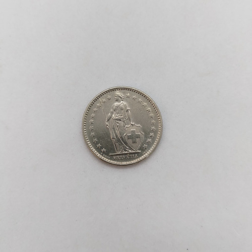Antiga Moeda De 2 Francos Ano 1972 Suiça - 16476n (Usado)