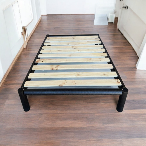 Base Para Cama Matrimonial Madera Maciza Box Recamara Box Chocolate